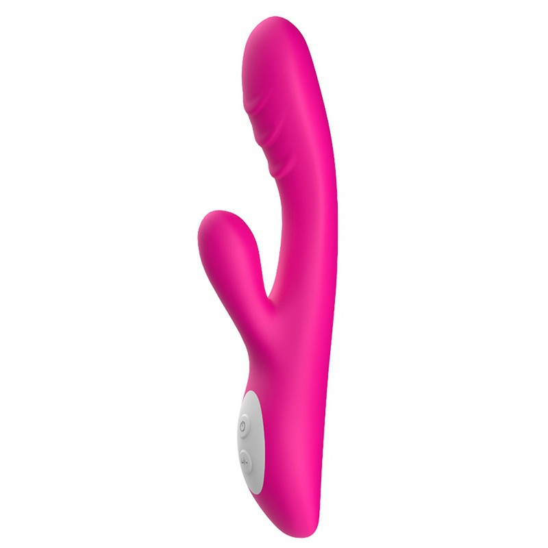 Generique Vibro Rabbit chauffant Spark 22cm Rose